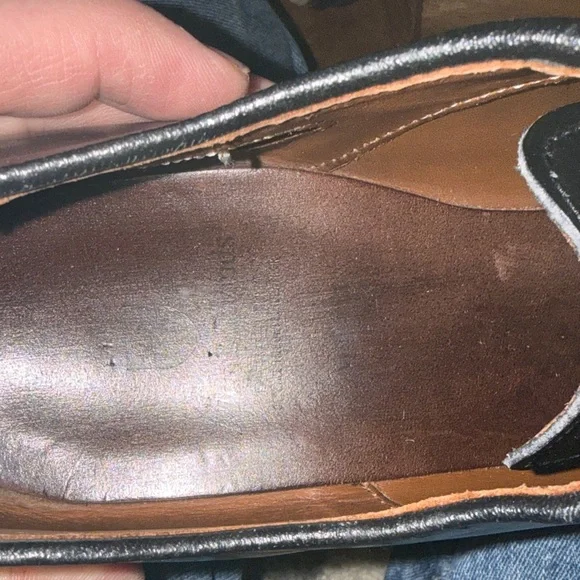 Elegant Black Allen Edmonds Vernon Men's Oxford Shoes - Picture 7 of 8